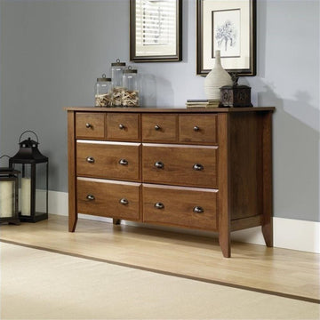 2 Piece Bedroom Set with Dresser and Chest in Oiled Oak