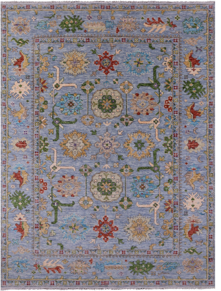 Turkish Oushak Handmade Wool Rug 10' 0" X 13' 9" - Q15671