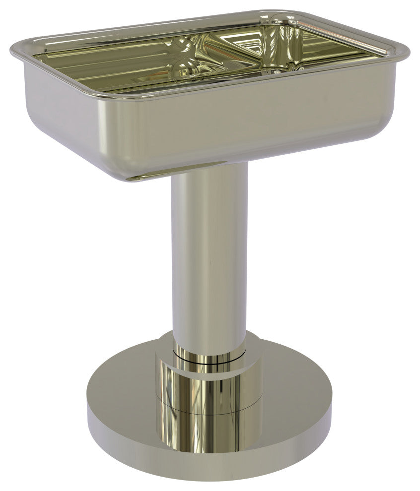 Vanity Top Soap Dish, Polished Nickel