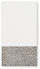 Linum Home Textiles Turkish Cotton Spots Embellished Bath Towel, White