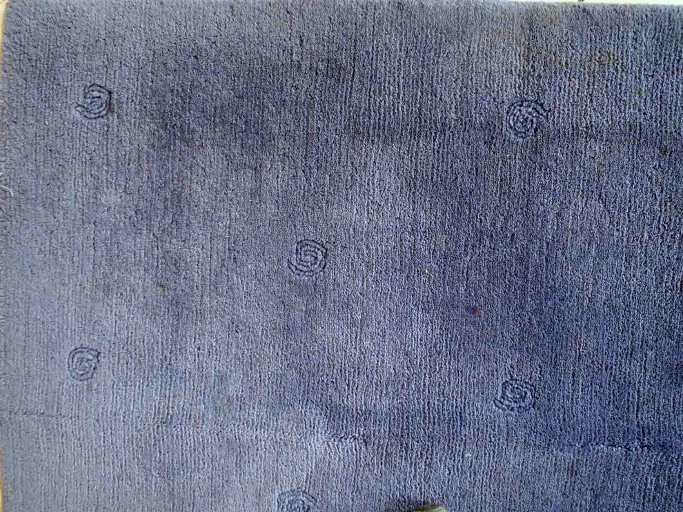 Handmade vintage Tibetan Khaden rug 5.7' x 7.7' (173cm x 235cm) 1970s