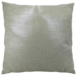 Plutus Glazed Linen Steel Handmade Throw Pillow, Double Sided 24"x24"