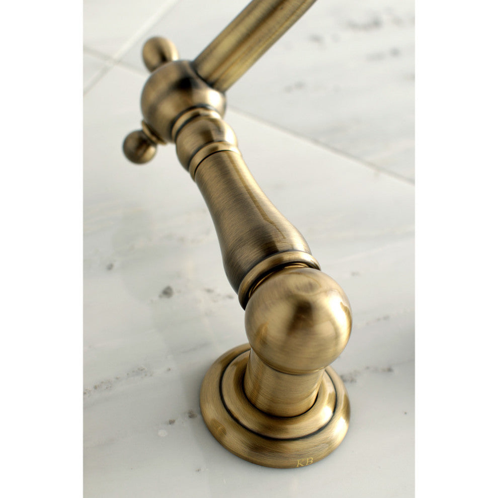 Kingston Brass Wall Mount Tub Faucet, Antique Brass