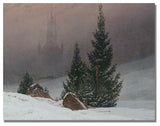 'Winter Landscape' Canvas Art by Caspar Friedrich