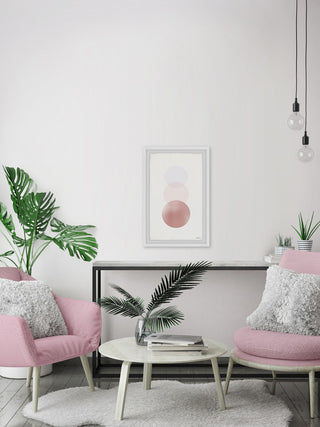 "Pink Ombre" Framed Painting Print, 20"x30"