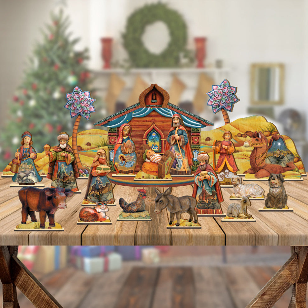 Nativity Village Set of 19