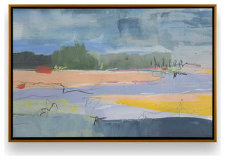 "Evening Radiance" - Abstract Interpretation of Dusk Canvas Art