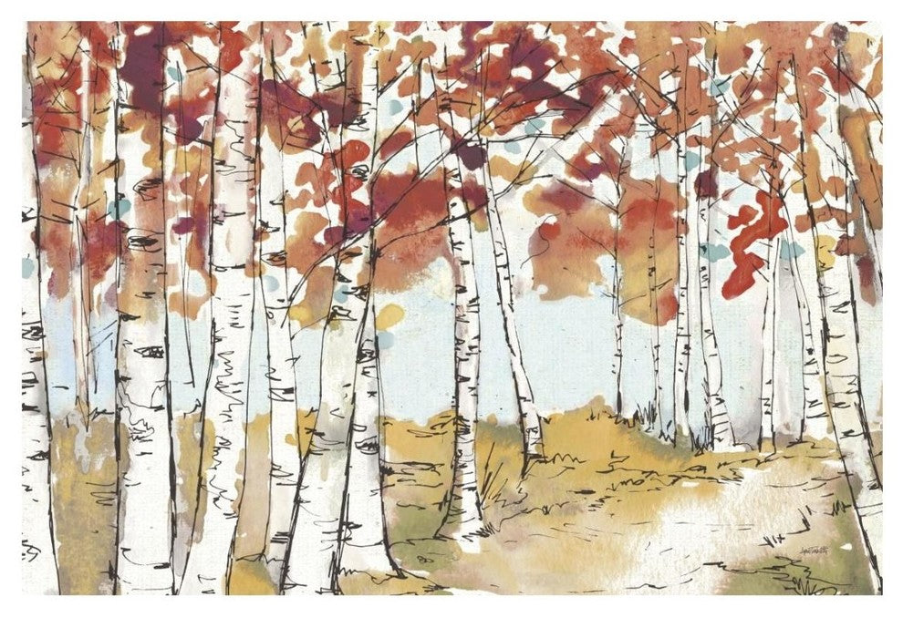 "Festive Foliage X" Digital Paper Print by Anne Tavoletti, 26"x18"
