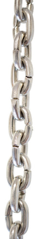 Brass Small Round Chandelier Chain, 3', Polished Nickel, U17