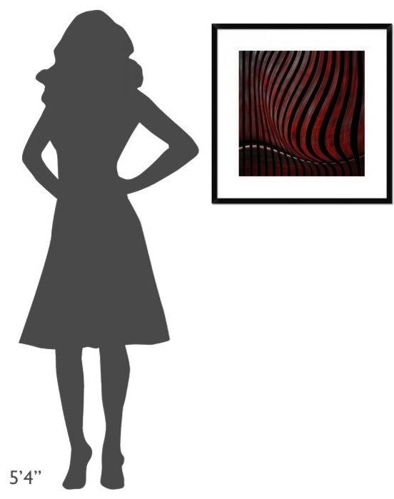 "Optic Illusion" Framed Digital Print by Gilbert Claes, 26"x26"