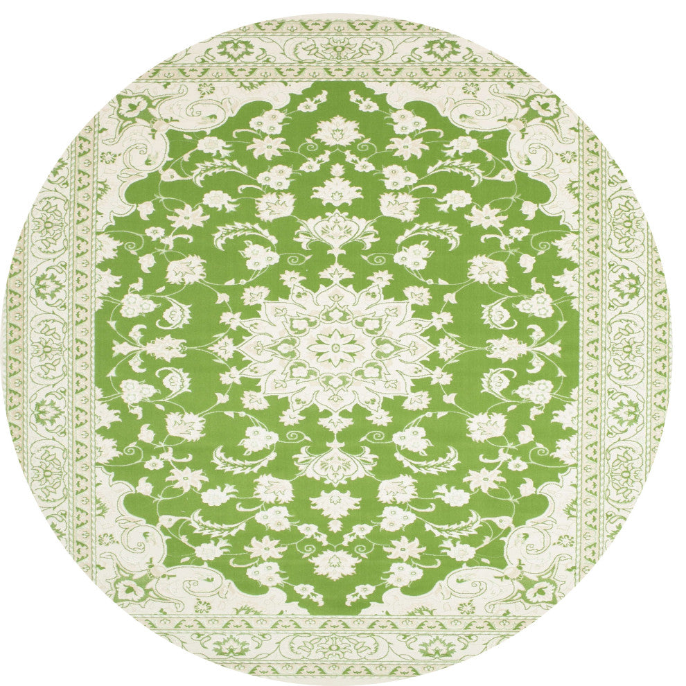 Ahgly Company Indoor Round Traditional Area Rugs, 4' Round