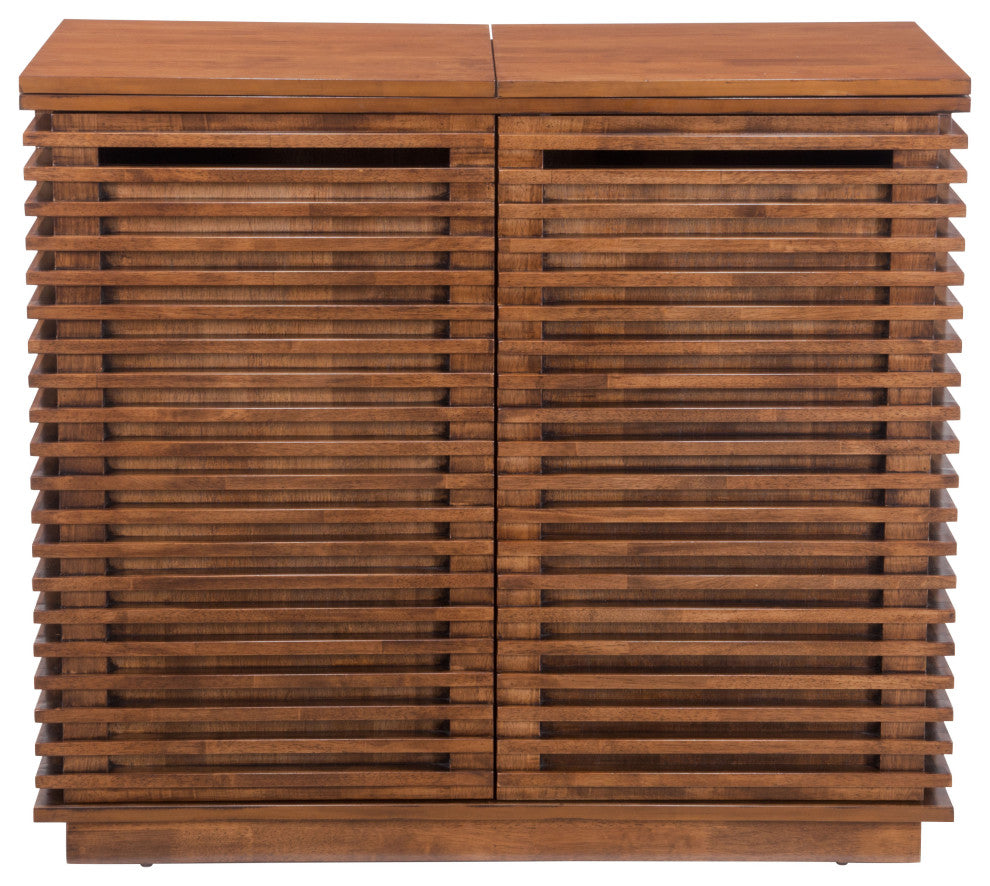 Linea Bar Cabinet Walnut