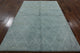Rabat Moroccan Collection Oriental 6'x8' Blue Wool Hand Knotted Area Rug