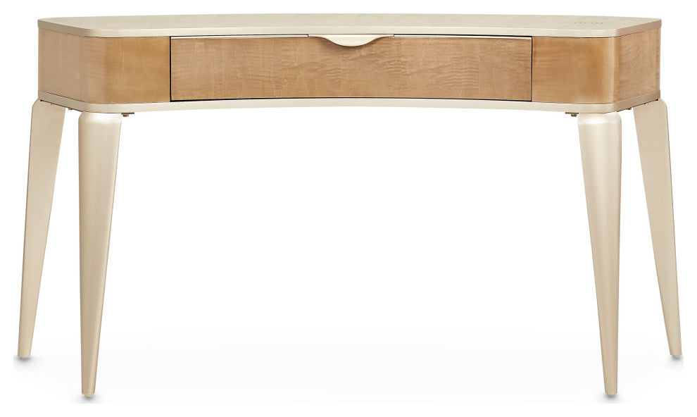Malibu Crest Wood Vanity Set with Mirror & Chair - Blush