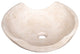 Light Beige Travertine Natural Stone Vessel Sink (W)16" (L)16" (H)6"