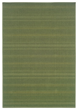 Oriental Weavers Lanai Collection Green Solid Indoor/Outdoor Rug 1'8"X3'7"