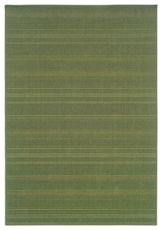Oriental Weavers Lanai Collection Green Solid Indoor/Outdoor Rug 1'8"X3'7"