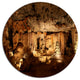 Dark Cango Caves South Africa, African Landscape Round Wall Art, 23"