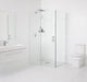 78"x42"x48" Frameless 90 Degree Shower Enclosure Glass Hinge, Polished Chrome