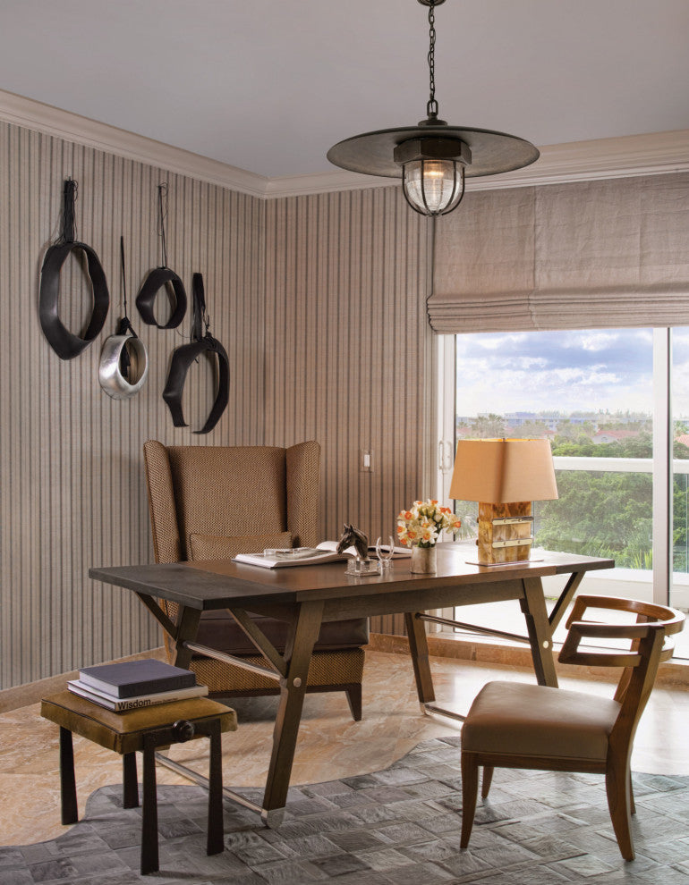 Troy Lighting F3897 Acme 13" Tall 1 Light Pendant - Aged Silver