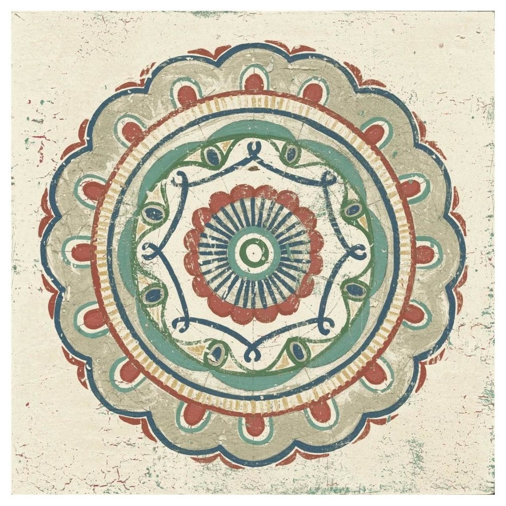 "Lakai Circle III Neutral" Digital Paper Print by Kathrine Lovell, 20"x20"