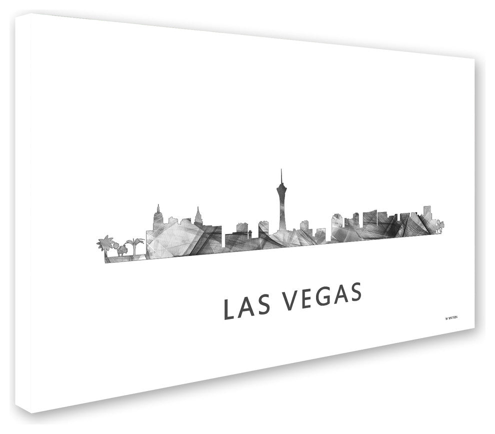 Marlene Watson 'Las Vegas Nevada Skyline' Canvas Art, 24x16