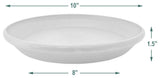 Single Slip Saucer, Chocolate, Small