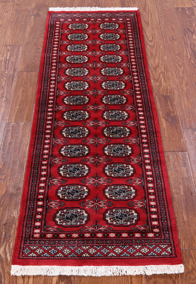Runner Silky Bokhara Handmade Wool Rug 2' 1" X 5' 10" - Q13824