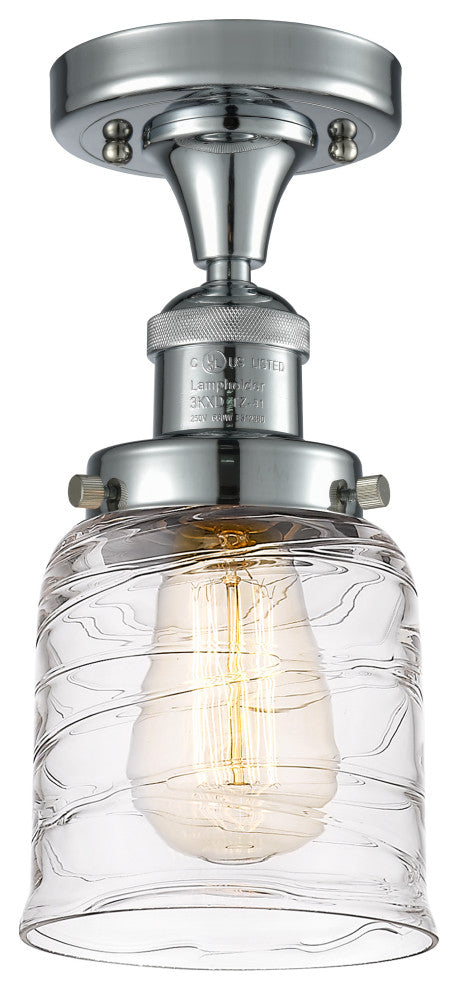 Innovations 517-1CH-PC-G513 1-Light Semi-Flush Mount, Polished Chrome
