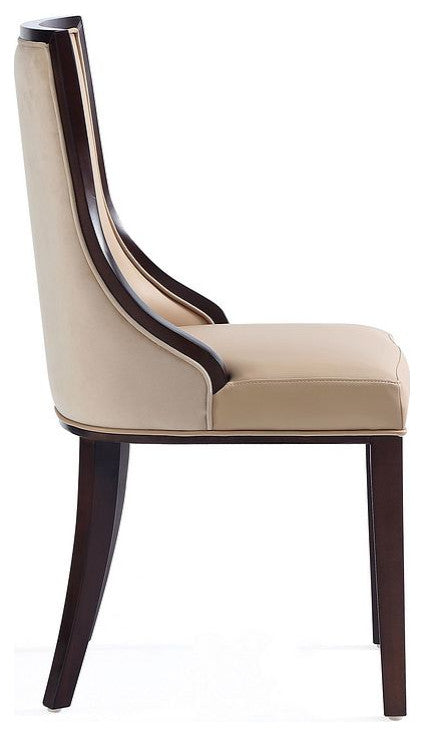 Manhattan Comfort Grand Dining Chairs, Tan, Set of 4