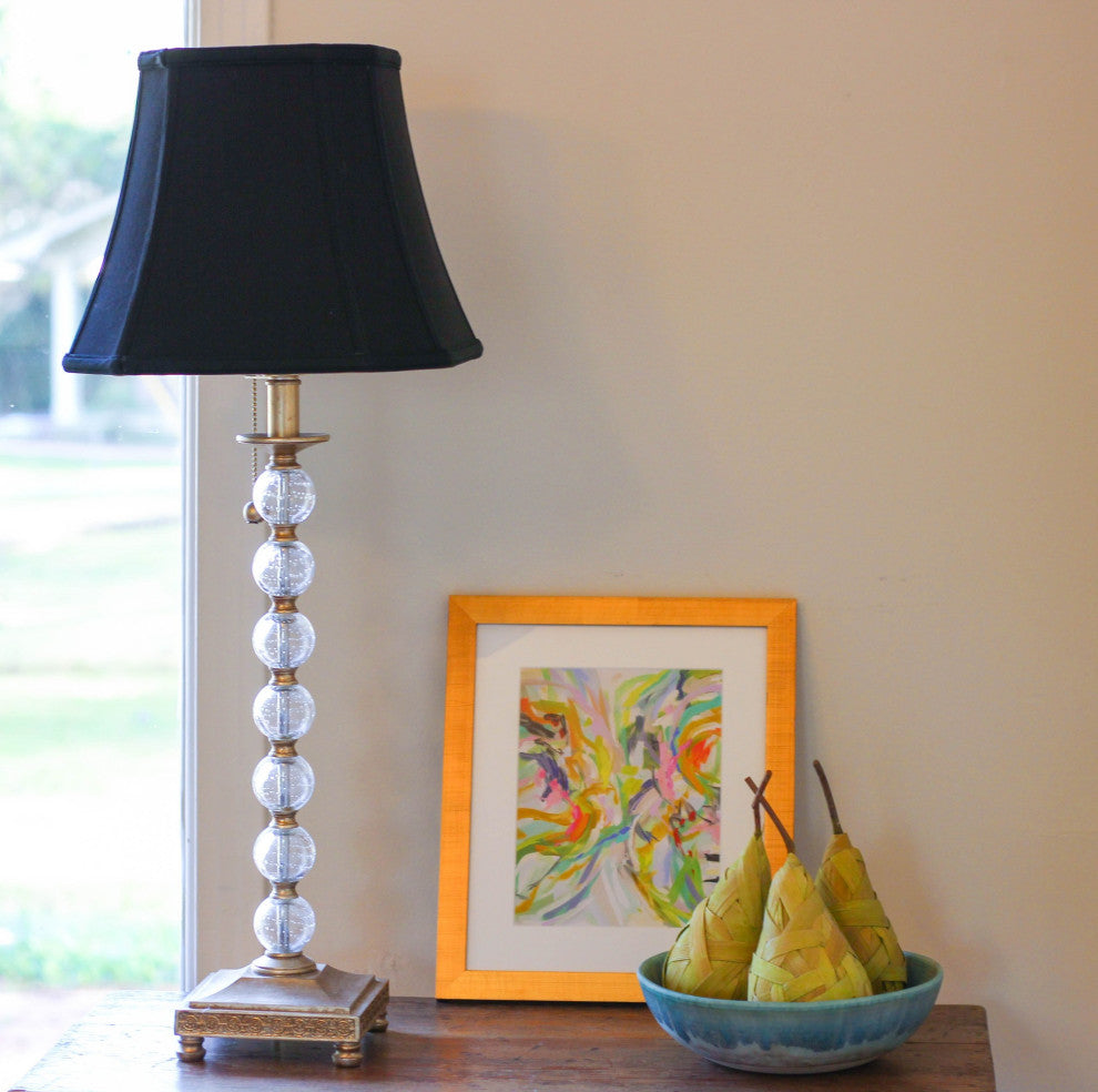 10" Black With Bronze Lining Slanted Square Bell No Slub Lampshade