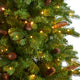 7' Fraser Fir Faux Xmas Tree W/300 Multicolor Lights &1179 Bendable Branches