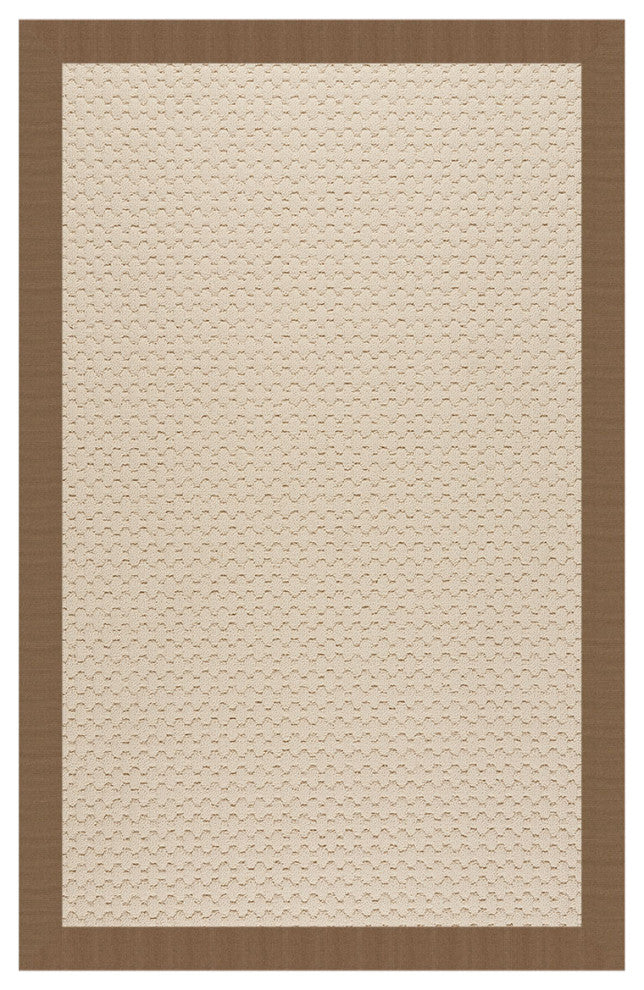 Zoe-Sugar Mountain Machine Tufted Rectangle Rug, Cafe, 5''x8''