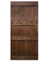 TMS Pine Wood Interior Sliding Barn Door, Brown, 36"x84", With Clavos