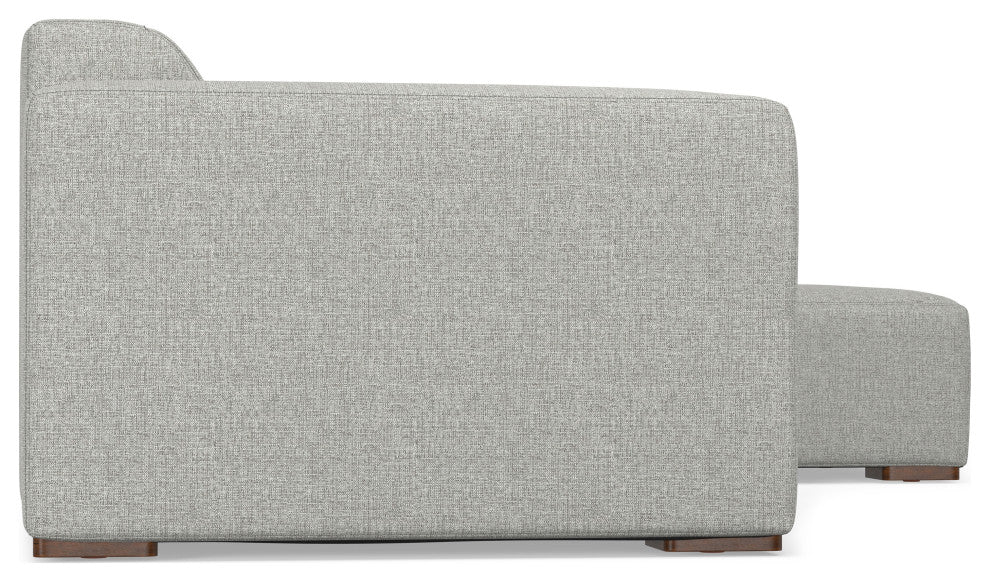 Rex Right-Facing Modular Sectional Sofa in Tightly Woven Performance Fabric