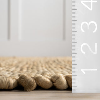 Nuloom Hand Woven Hailey Jute Rug, Natural 2'x3'