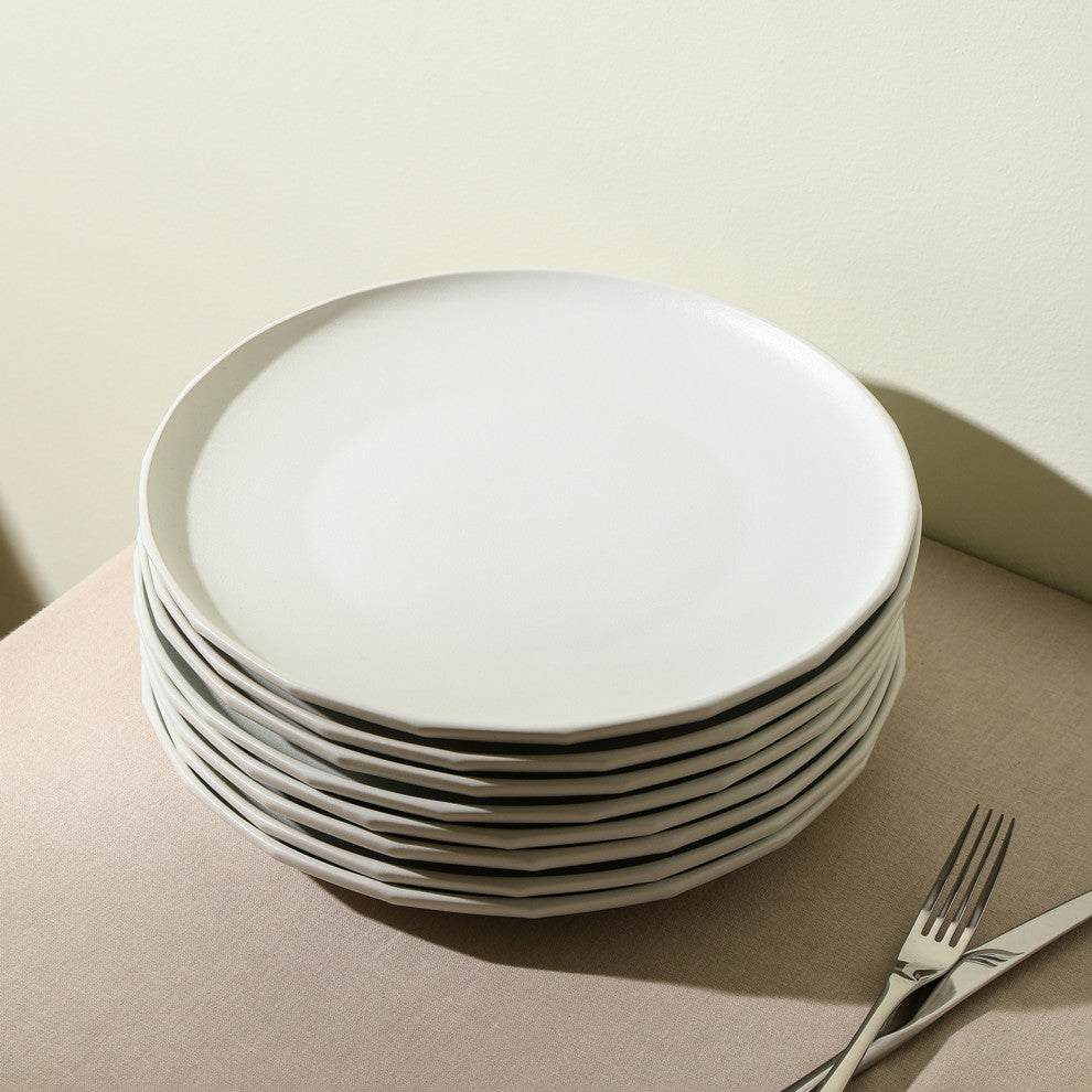 Stone Lain Rio Stoneware Dinner Plate Set of 4, Beige