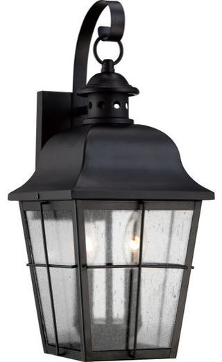 Millhouse 2-Light Outdoor Lantern, Mystic Black