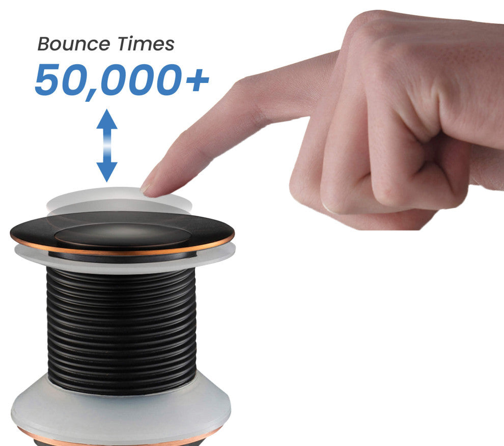 Pop-Up Drain Stopper Without Overflow, Oil Rubbed Bronze