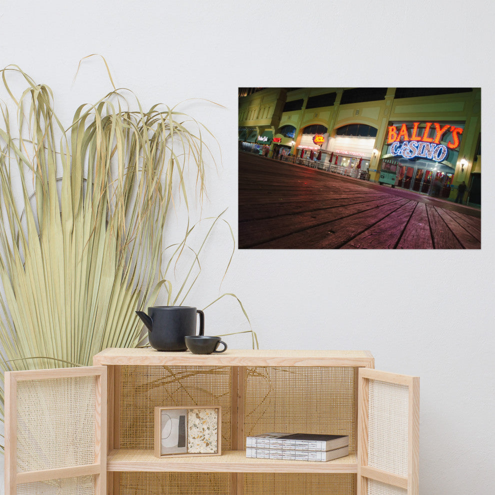 Low on the Boards Night Photography Unframed Wall Art Print, 24" X 36"