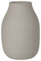 Colora Porcelain Vase, Mourning Dove/Light Gray