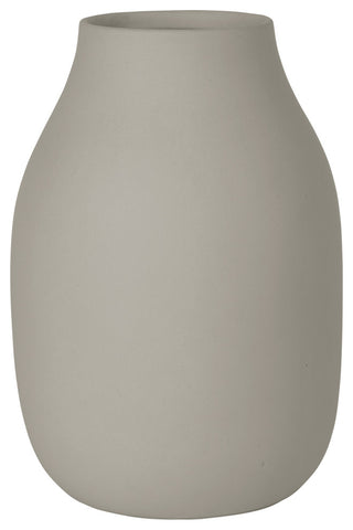 Colora Porcelain Vase, Mourning Dove/Light Gray