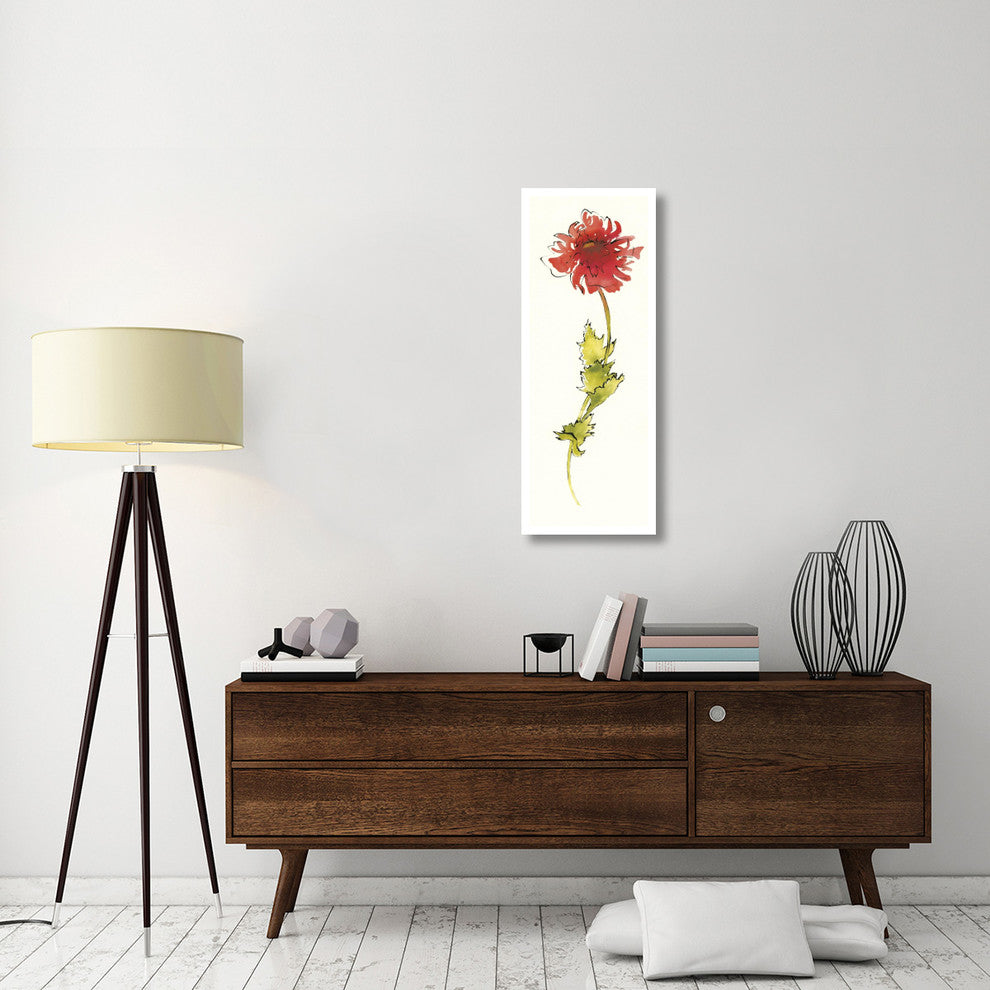 "Peony Form Poppies II" Digital Paper Print by Shirley Novak, 16"x42"