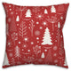 Winter Tree Pattern 4 20x20 Spun Poly Pillow