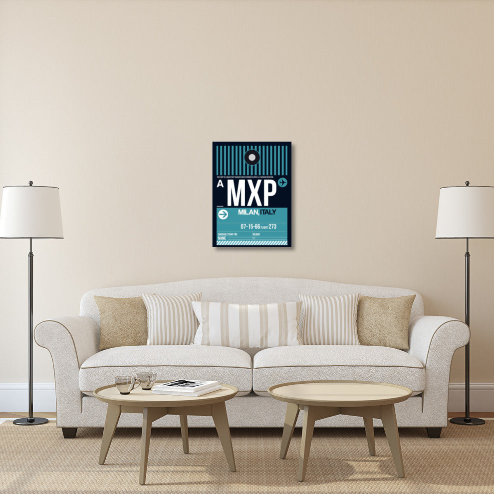 "MXP Milan Luggage Tag 2" Fine Art Print