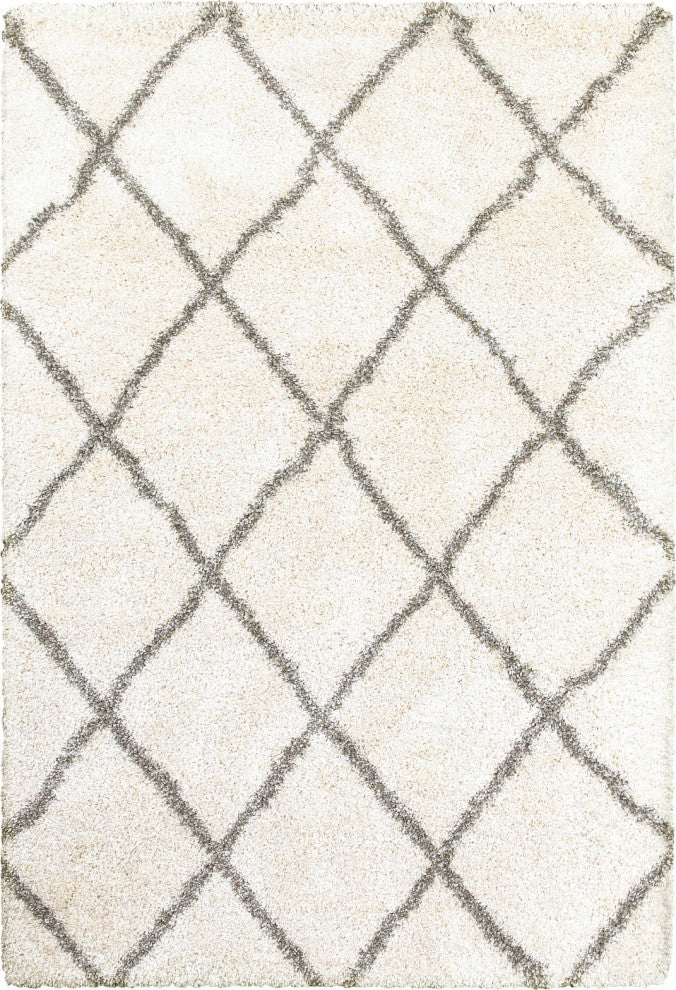 Oriental Weavers Henderson Ivory/ Grey Geometric Indoor Area Rug 5'3"X7'6"