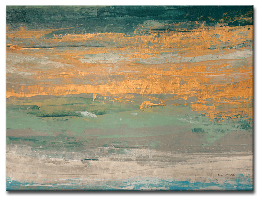 Ready2HangArt Oversized Canvas 'Sparkling Seas II' by Norman Wyatt, 20"x30"