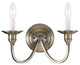 Livex Lighting 2 Light Antique Brass Wall Sconce - 5142-01