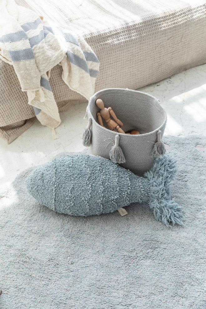 Woody Basket, Pearl Blue