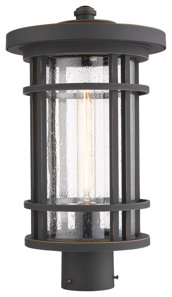 Z-Lite 1 Light Outdoor Post Mount Fixture, Oil Rubbed Bronze, 570PHB-ORB